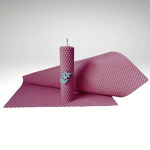 LÁMINA DE CERA DE ABEJA- COLOR ROSA